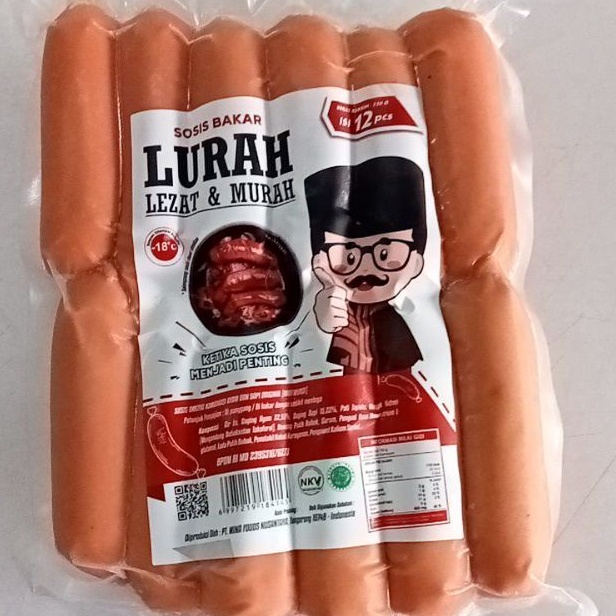 Jual Sosis Sapi Mini Original LURAH 500gr Isi 12pcs Makanan Beku