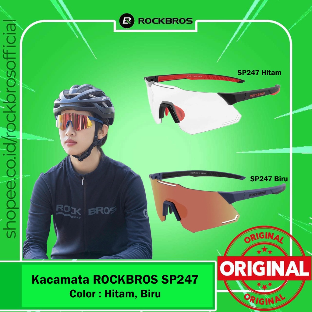 Jual Kacamata Sepeda Rockbros SP247 Kaca Mata Olah Raga Gowes Original