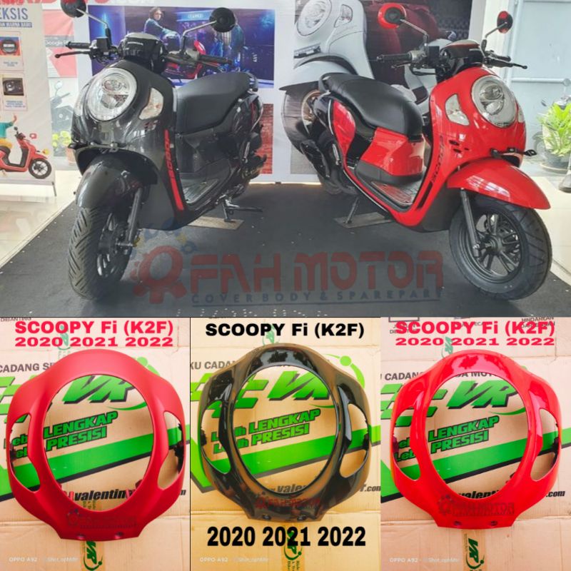 Jual Panel Tameng Cover Lampu Depan Honda SCOOPY Fi K2F 2020 2021