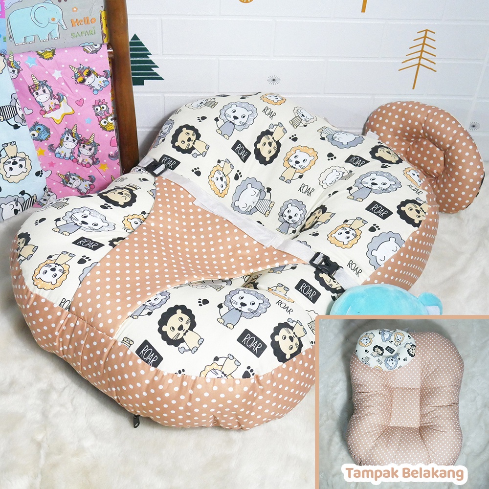 Jual Sofa Bayi Jumbo Multifungsi Dengan Gesper Pengaman Free Bantal