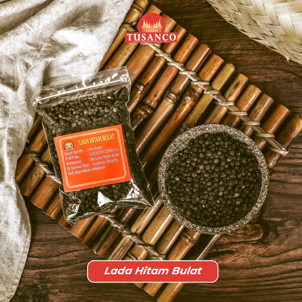 Jual Lada Hitam Bulat Utuh 100 Gram Tusanco Shopee Indonesia