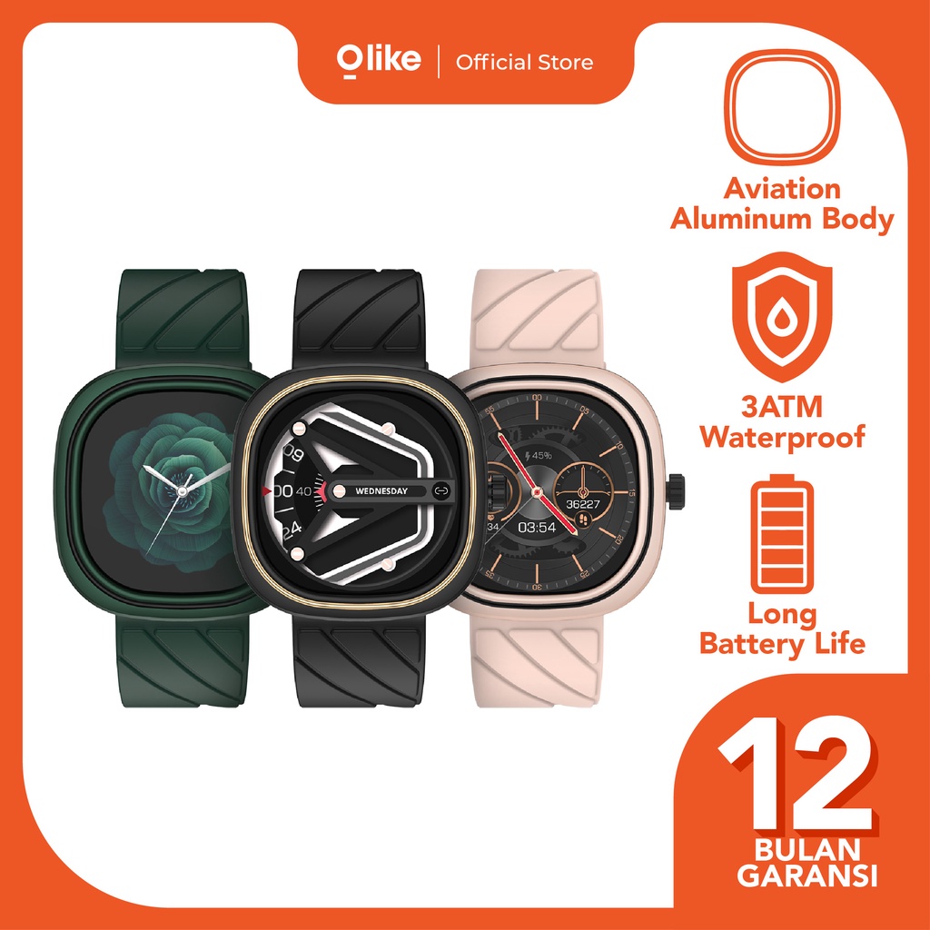 Jual OLIKE SMARTWATCH TOUCH SCREEN 3 ATM WATERPROOF SPORT HEALTH