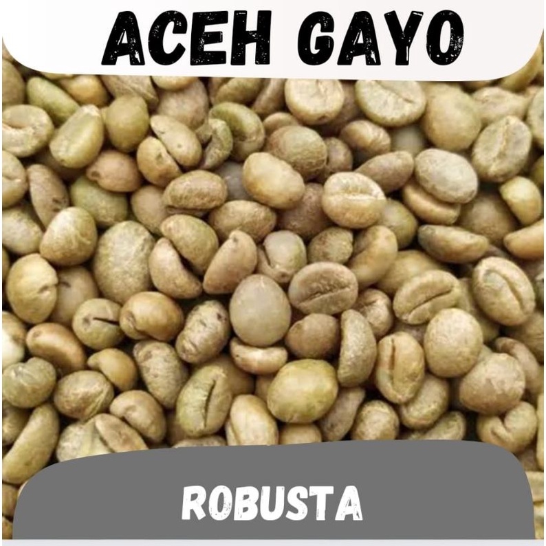 Jual Biji Kopi Mentah Greenbean Robusta Aceh Gayo Washed Proses