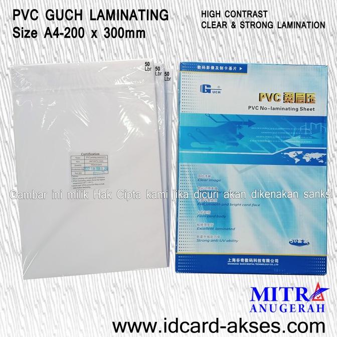 Jual Kertas Pvc Bahan Id Card Instant Guch A Print Laser Non Laser