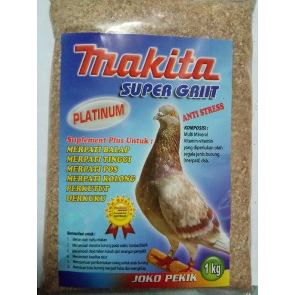 Jual Makita Super Grit Platinum Merpati Dara Perkutut Merpati Pos 1kg