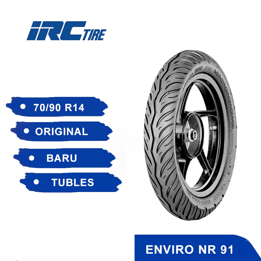 Jual Ban Motor Depan Matic IRC ENVIRO NR 91 Ukuran 70 90 R14 Tubeless