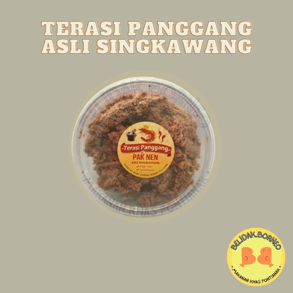 Jual Terasi Panggang Cap Pak Nen Asli Singkawang 150 Gr Shopee Indonesia