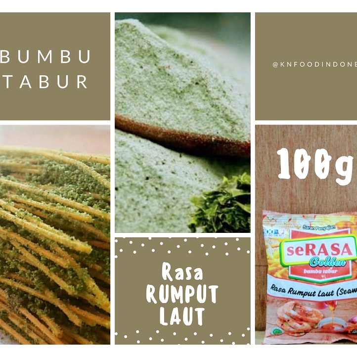 Jual BUMBU TABUR SERASA GOLDEN RASA RUMPUT LAUT KEMASAN 100 GRAM