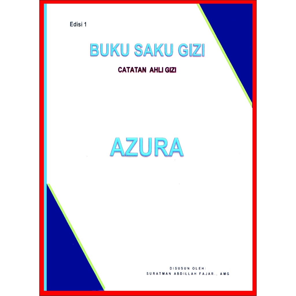 Jual Buku Saku Gizi Catatan Ahli Gizi Edisi Azura Shopee Indonesia