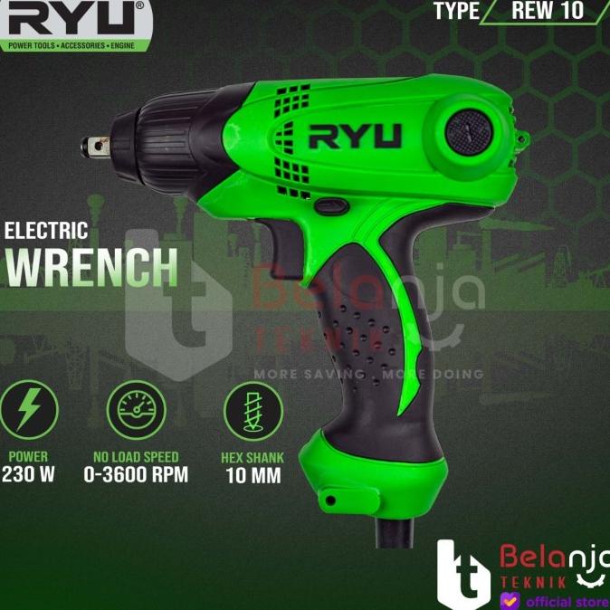 Jual Ryu Elektric Impact Wrench Sock Rew Watt Mesin Buka Baut