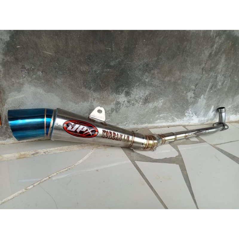 Jual Knalpot Racing Jpx Original Free Laser Nama Tipe Segi Ujung Blue