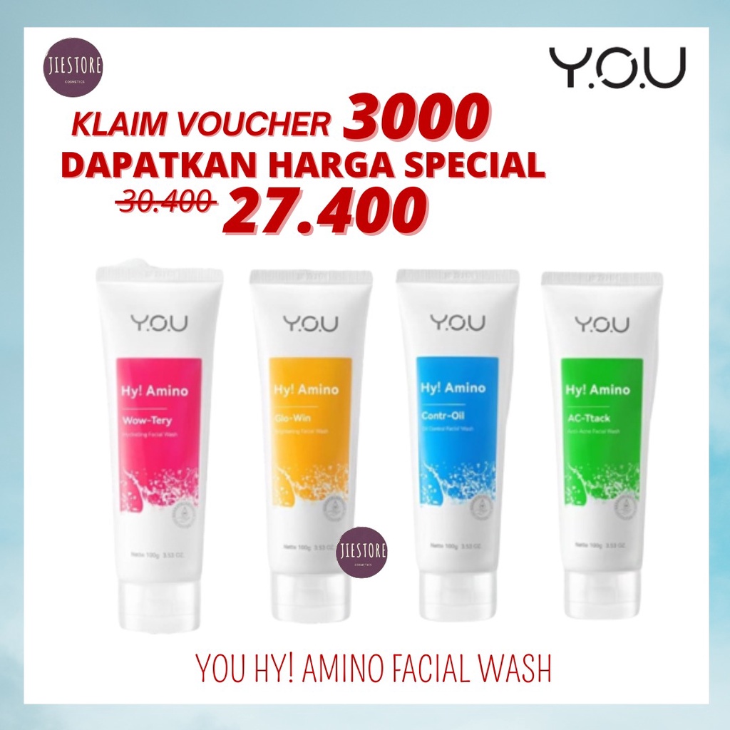 Jual You Hy Amino Facial Wash Brightening Hydrating Anti Acne