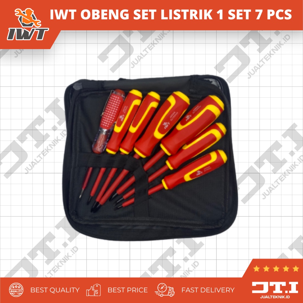 Jual Iwt Obeng Set Listrik Pcs Testpen Electric Screwdriver Pcs