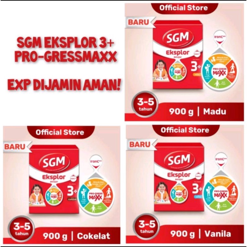 Jual SGM Eksplor 3 PRO GRESS MAXX 900gr MADU VANILA 400g Shopee