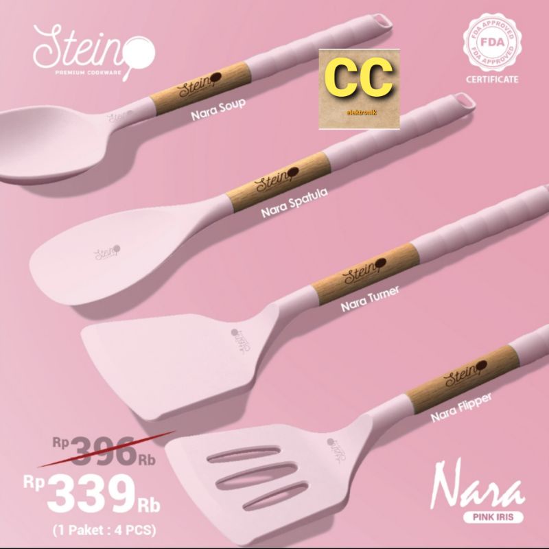 Jual Steincookware New Octa Stein Cookware Sutil Spatula Miniset