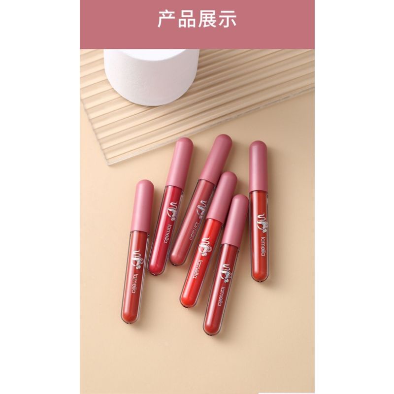 Jual Lip Lameila Korea Nude Edition Lipstik Cair Lip Glaze Lip Gloss