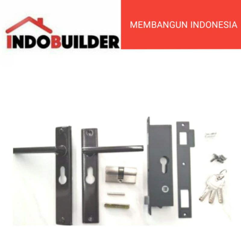 Jual SOLIGEN KUNCI PINTU EXPANDA TRALIS KAWAT NYAMUK SET D2011 COKLAT