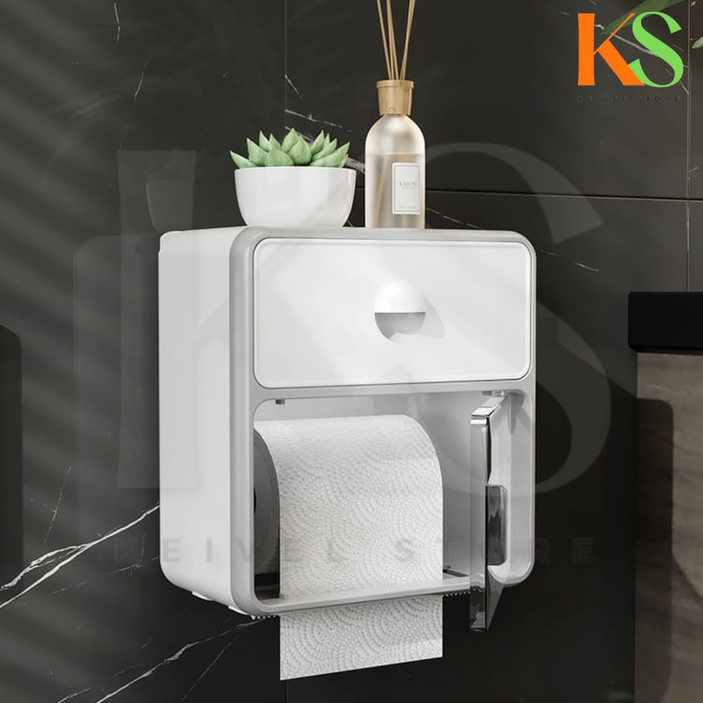 Jual Tempat Tissue Kamar Mandi Toilet Rak Tisu Gantung Minimalis