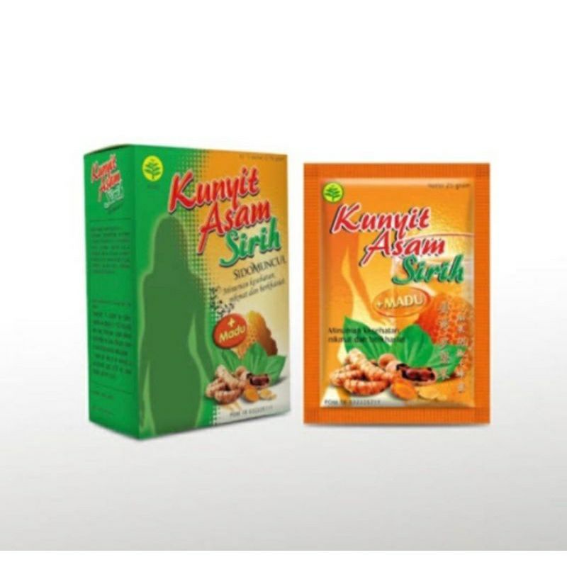 Jual Kunyit Asam Sirih Sidomuncul Box Isi Sachet Shopee Indonesia