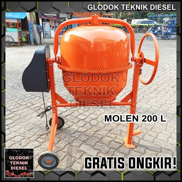 Jual Pazto Mesin Pengaduk Semen Molen Concrete Mixer Liter Terbaik