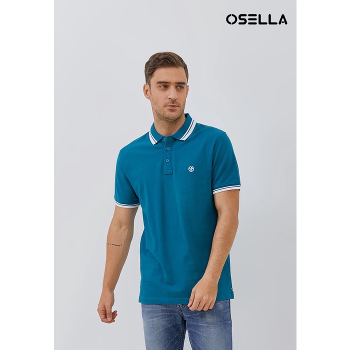 Jual Osella Polo Shirt Kaos Polo Pria Warna Water 2021200361 Shopee