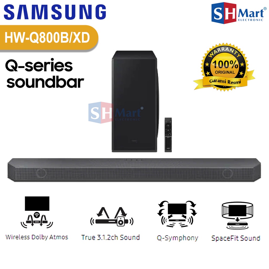 Jual Soundbar Samsung Hw Q B Ch Wireless Dolby Atmos Hw Q B