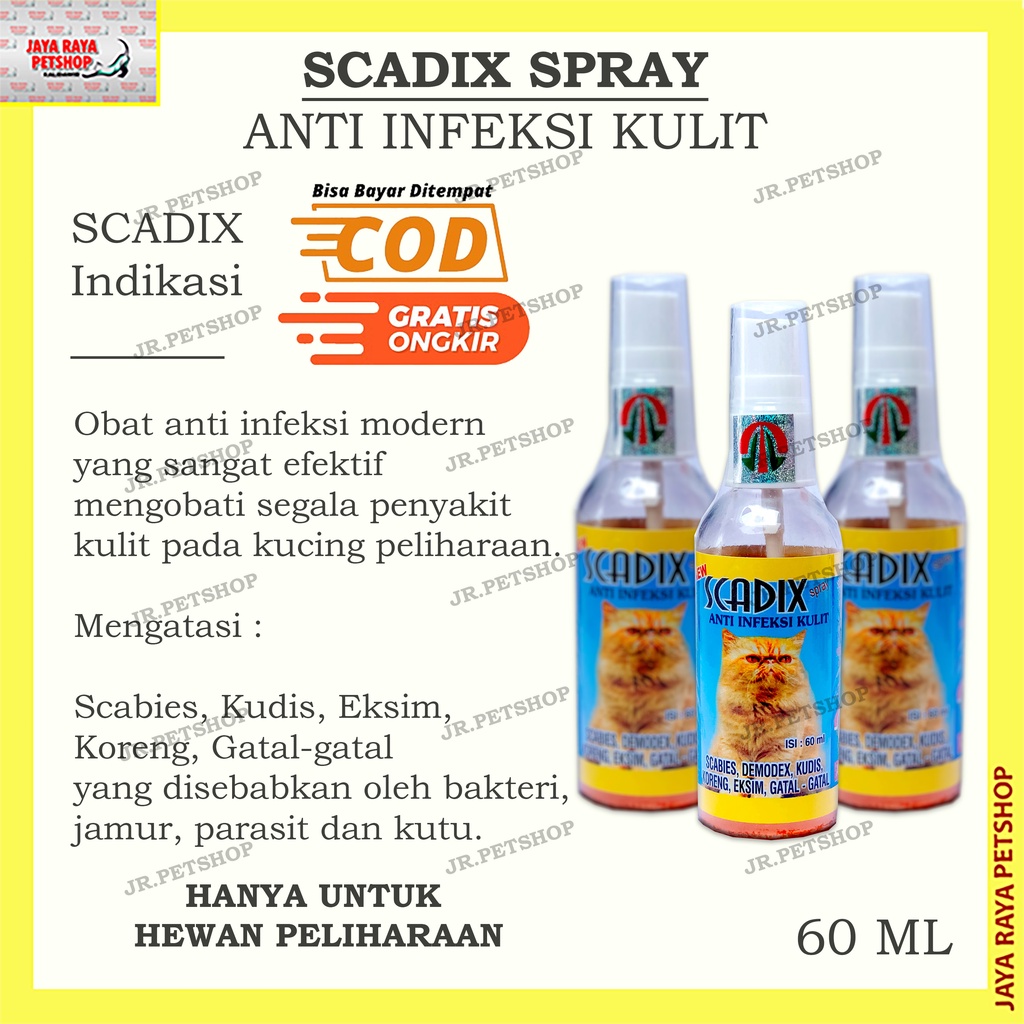 Jual Scadix Spray Obat Infeksi Kulit Kucing Ml Shopee Indonesia