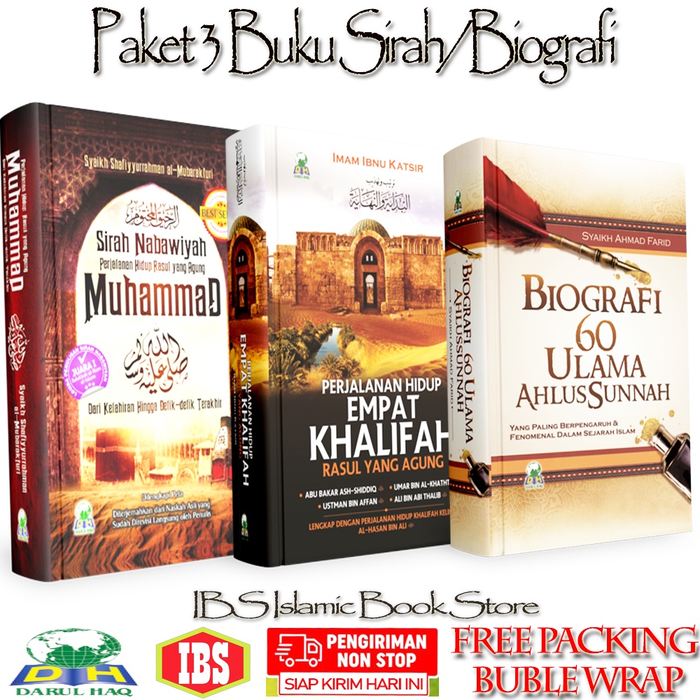 Jual Paket Buku Sirah Nabawiyah Perjalanan Hidup Empat Khalifah