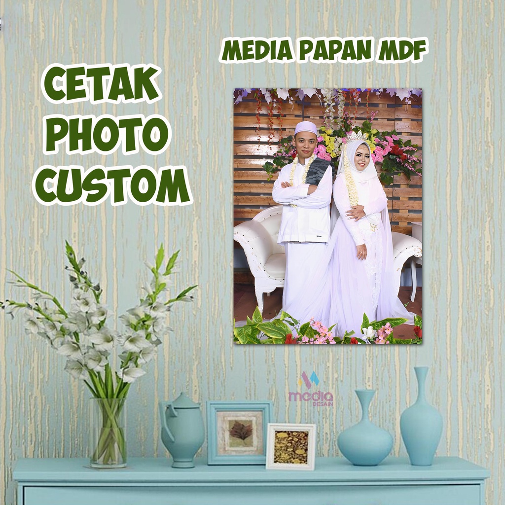 Jual Cetak Foto Media Papan Kayu MDF Ukuran 17R 30x20cm Shopee