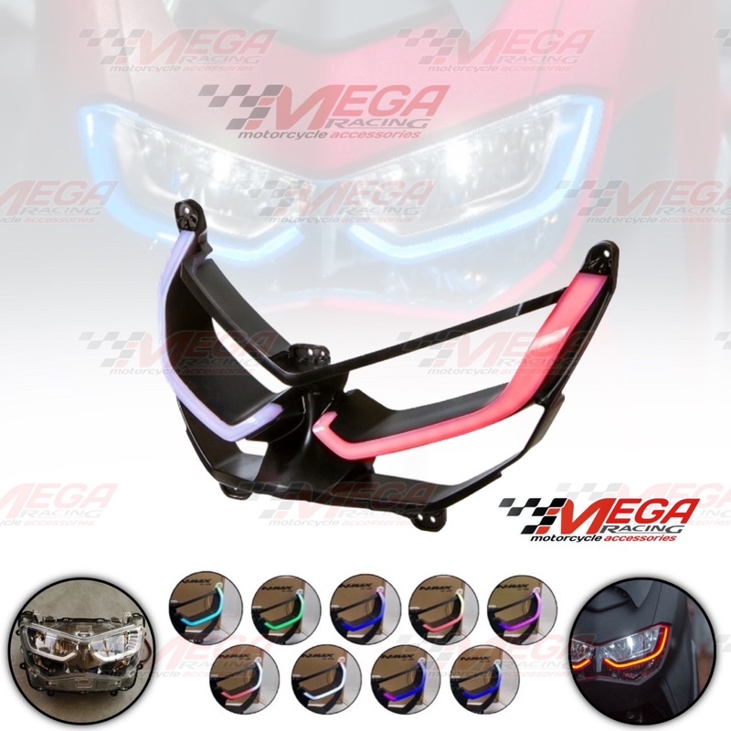 Jual Lampu Alis Drl Depan Nmax New Rgb Plus Frame Alis Nmax Lampu Senja