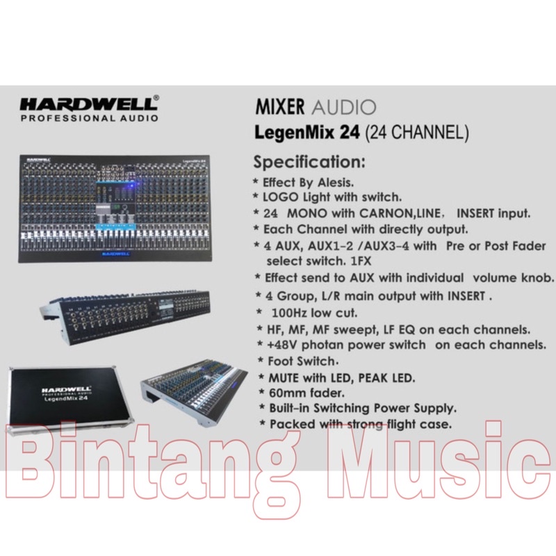 Jual Mixer Hardwell Legendmix 32 Channel Original Free Koper Shopee