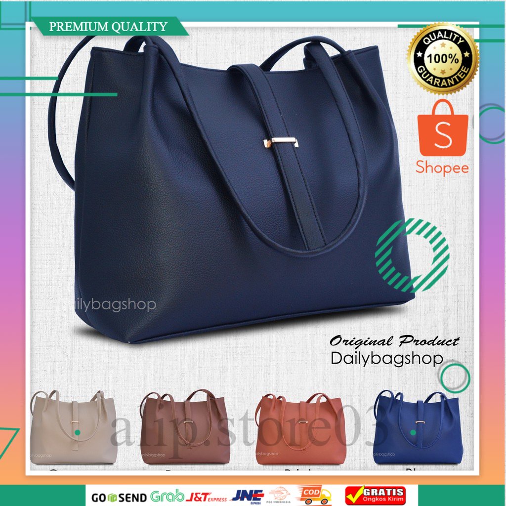 Jual Premium Tas Tote Wanita Remaja Daily Messy Tas Jumbo Kerja Kuliah