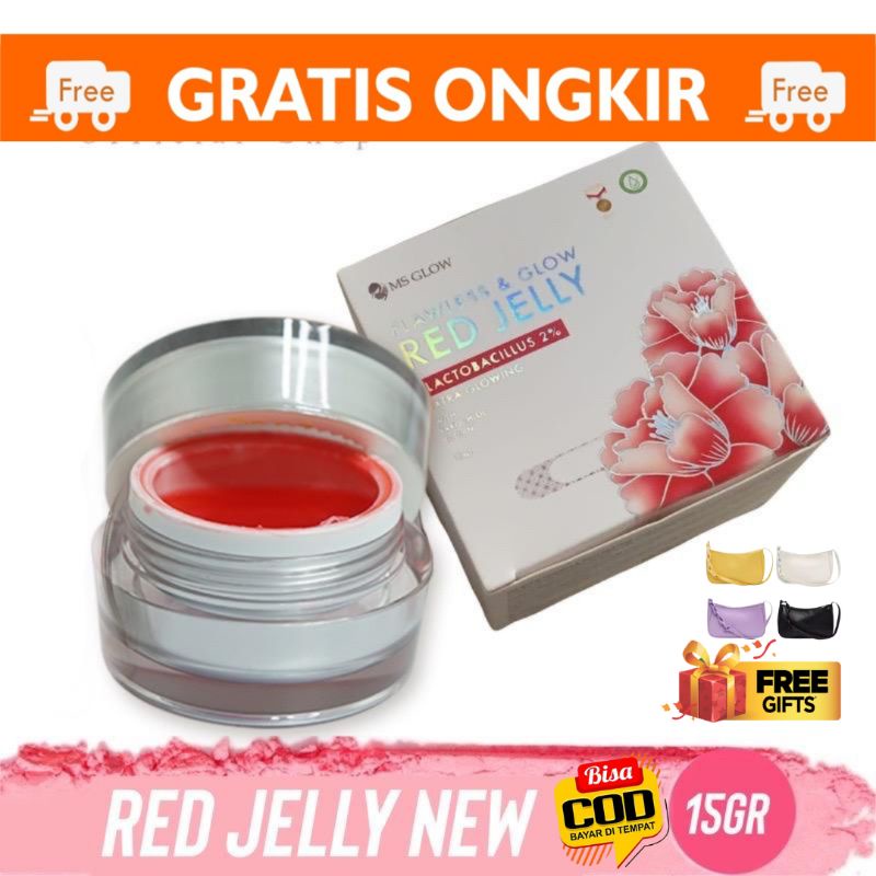 Jual MS Glow Red Jelly ORIGINAL Kemasan Terbaru Barcode Shopee Indonesia