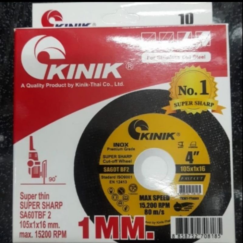 Jual Batu Gerinda Potong X Kinik Super Thin Cutting Wheel Stainles