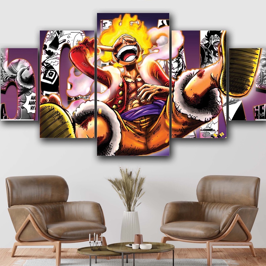 Jual Set Pajangan Hiasan Dinding One Piece Luffy Gear Pcs Poster