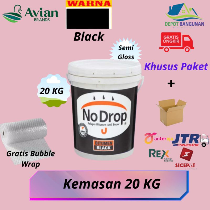 Jual Bitumen Black Waterproofing Cat Pelapis Bitumen No Drop 20 KG