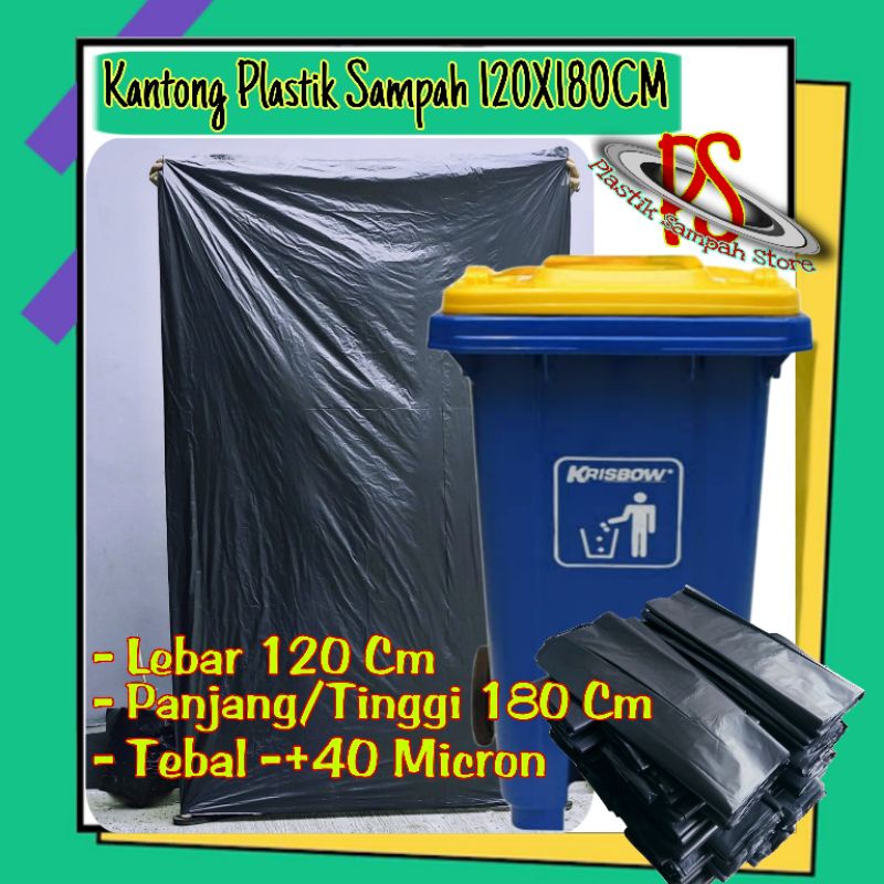 Jual Kantong Plastik Sampah 120x180 Cm 40 Micron Kantong Sampah