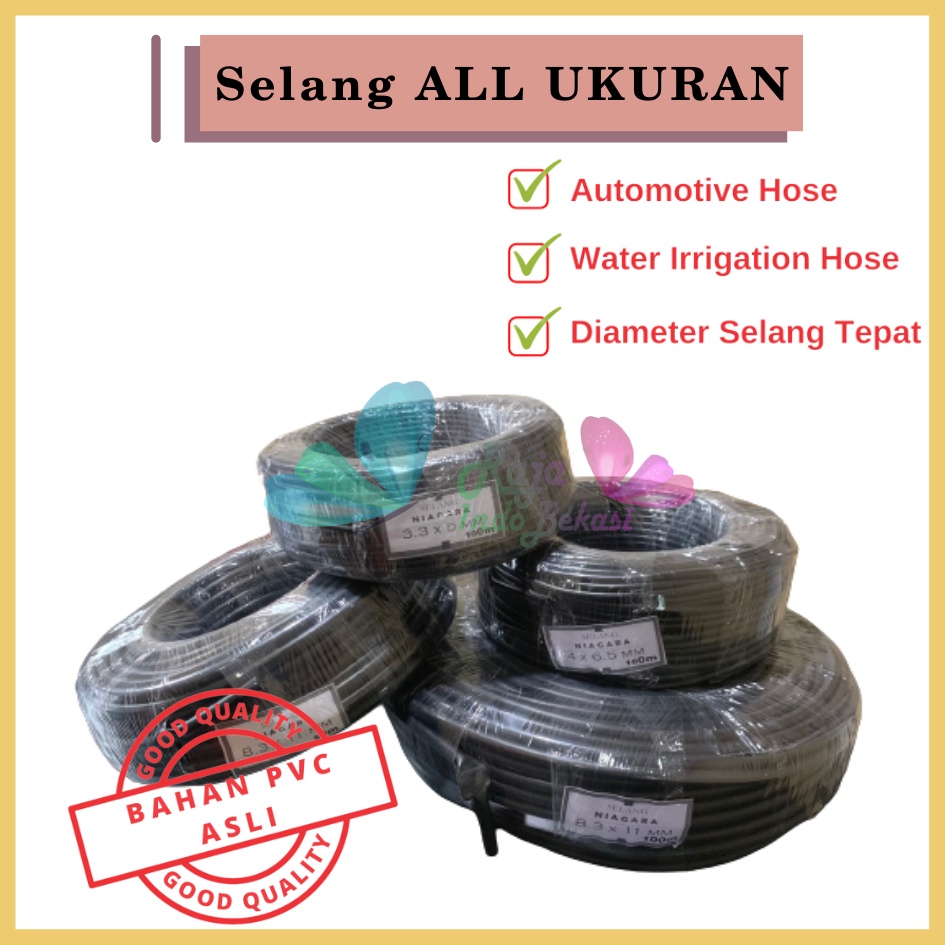 Jual Selang Pe 7mm 5mm 1ROL 100m Kualitas Bagus Fertigasi Irigasi