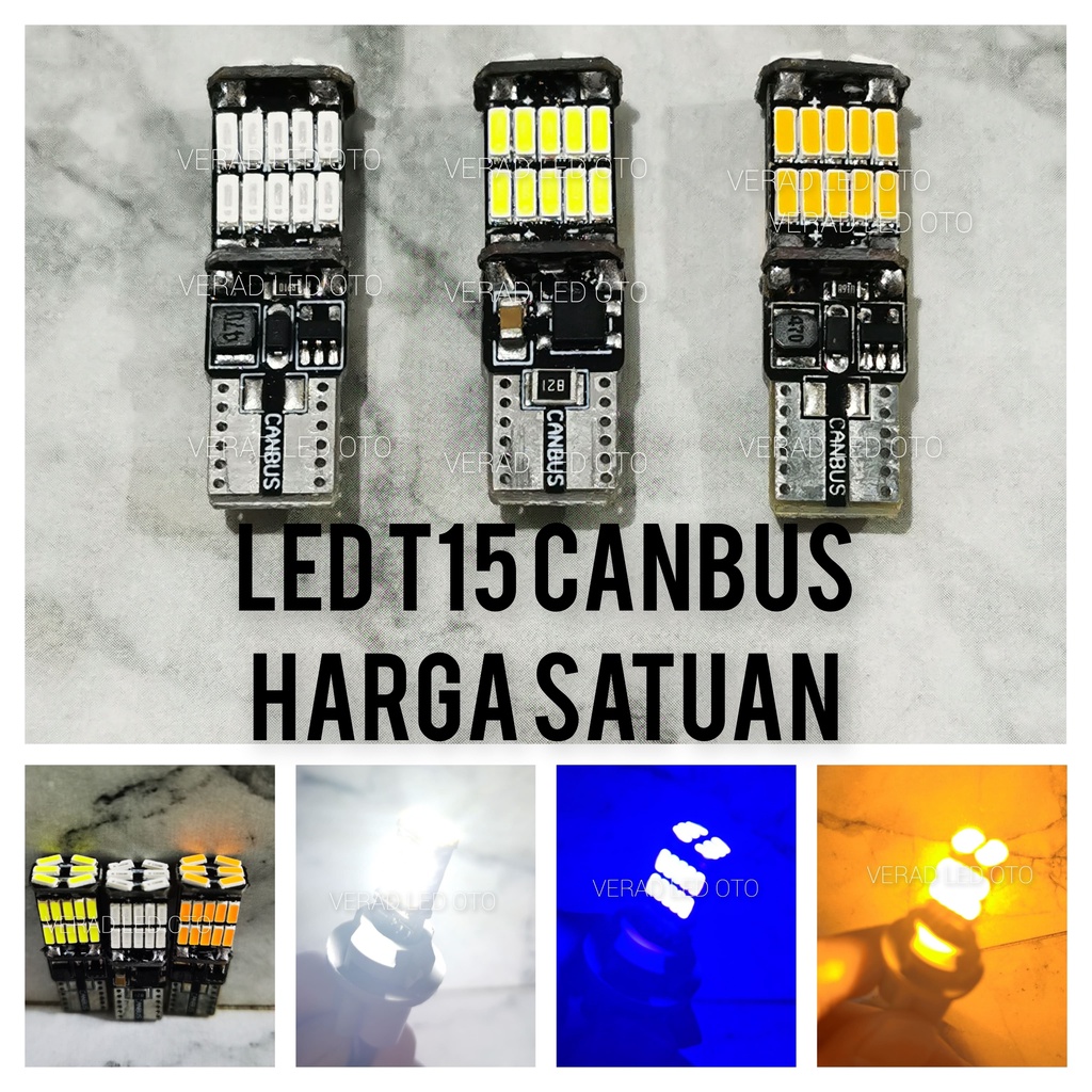 Jual Lampu Led T10 T15 W16W Canbus SUPER BRIGHT Terang ERROR FREE Senja