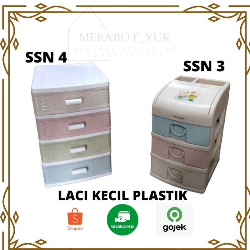 Jual Laci Kecil Plastik Susun Lemari Laci Mini Mini Container