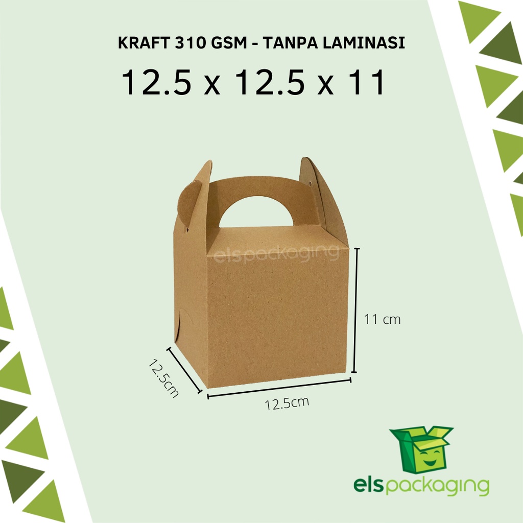 Jual Dus Kraft Box Toples Box Jinjing Box Tenteng Kotak Souvenir