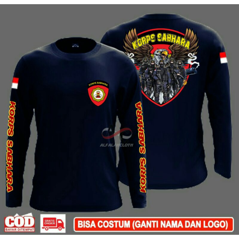 Jual Kaos Korps Sabhara Tangan Panjang T Shirt Korps Sabhara Tangan