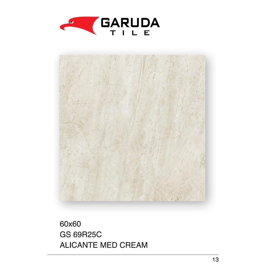 Jual GRANITE LANTAI 60x60 GS69R25C ALICANTE MED CREAM GARUDA TILE