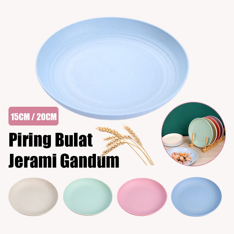 Jual Tersedia Dalam Stok Cakram Jerami Gandum Piring Buah Baki Sayuran