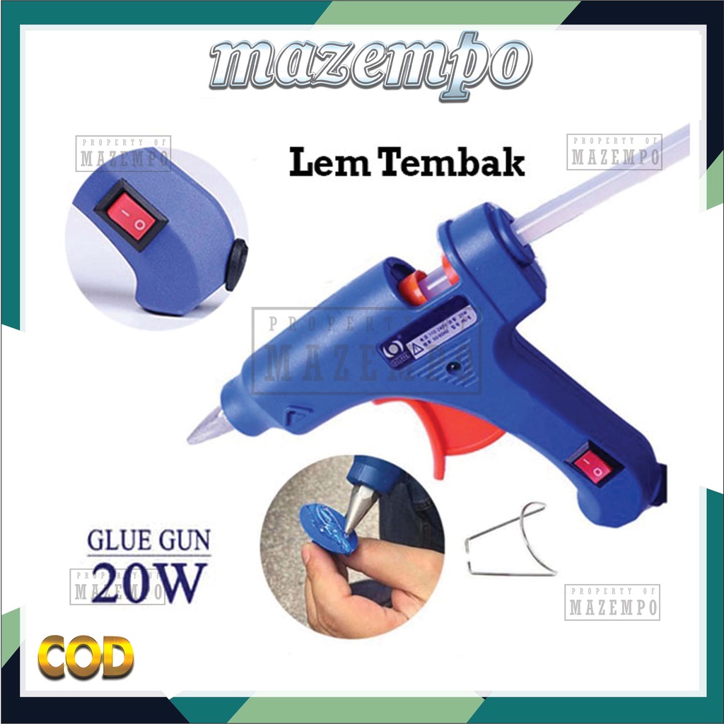 Jual Glue Gun Lem Tembak On Off W Shopee Indonesia