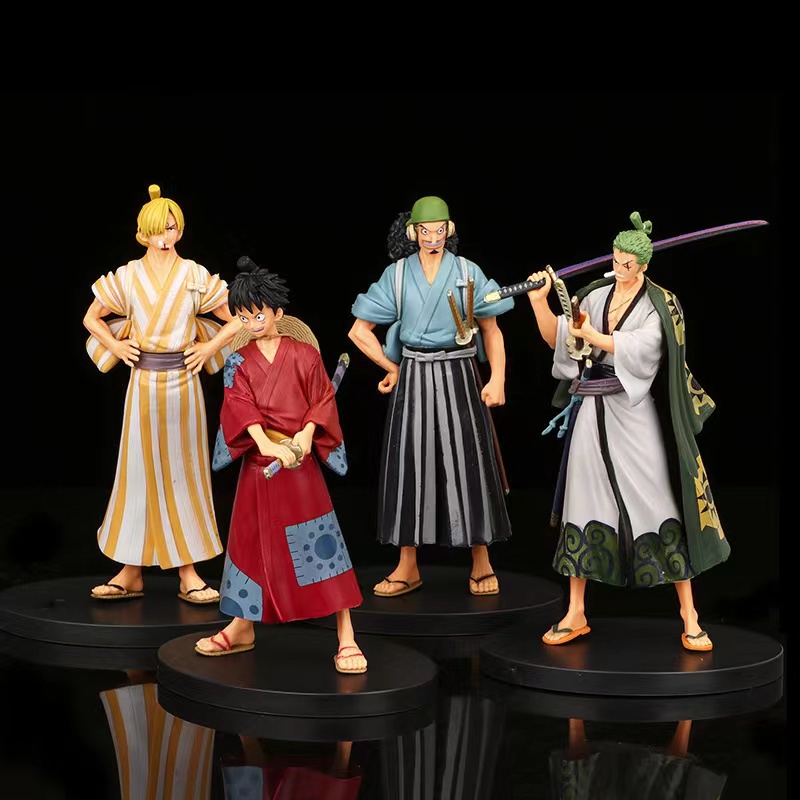 Jual Action Figure Anime One Piece 4 Character In Wano Ukuran 20 CM