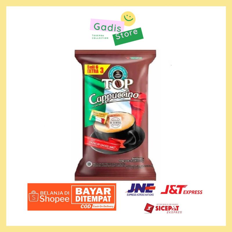 Jual Kopi Top Gula Aren Cappuccino Dan Kopi Susu Pack Isi Sachet