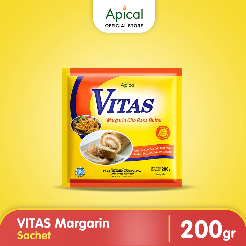 Jual VITAS Margarin Sachet 200Gr Shopee Indonesia