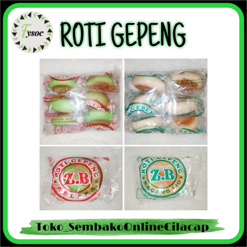 Jual Roti Gepeng Zb Rasa Kacang Hijau Shopee Indonesia