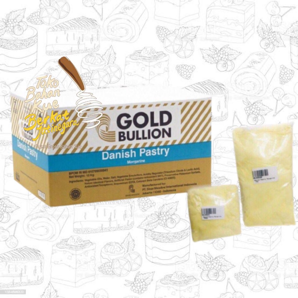 Jual Danish Pastry Margarine Gold Bullion Repack Gr Untuk Laminasi